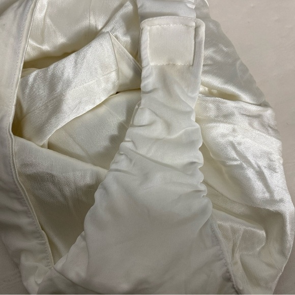 Zara satin bustier bodysuit. Off-white color, size S. - Picture 10 of 12